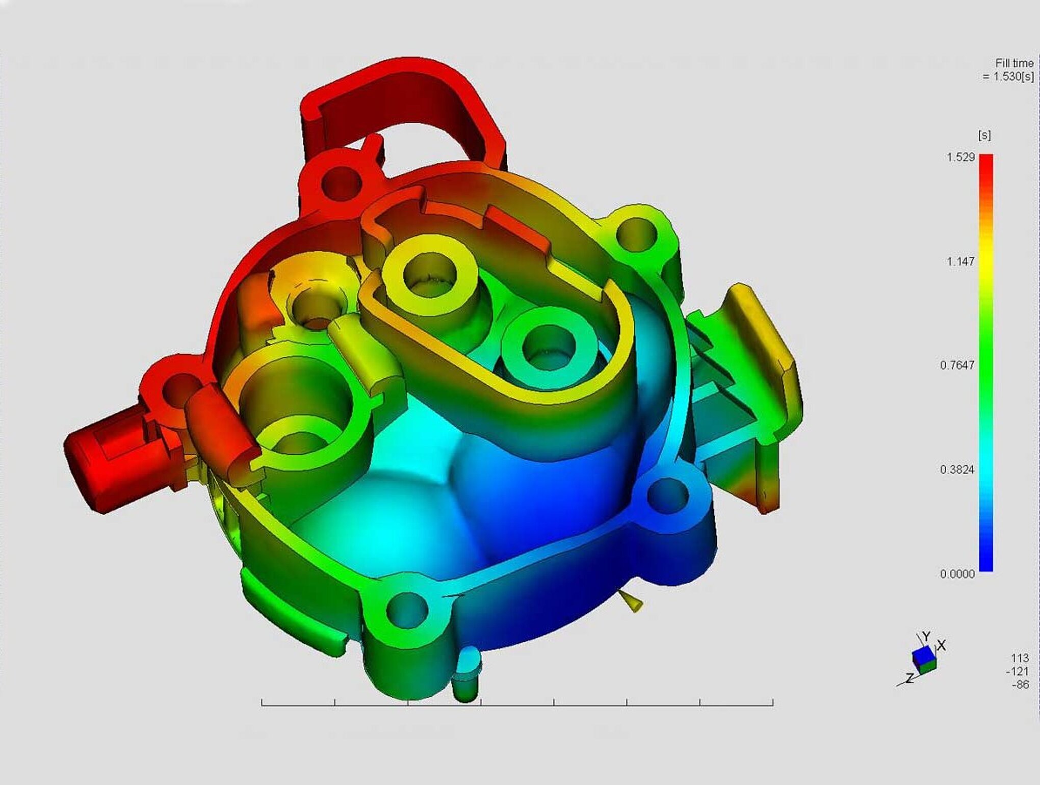 Simulation eines Kunststoffbauteils zur Vorhersage des Bauteilverhaltens